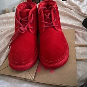Red ugg boots
